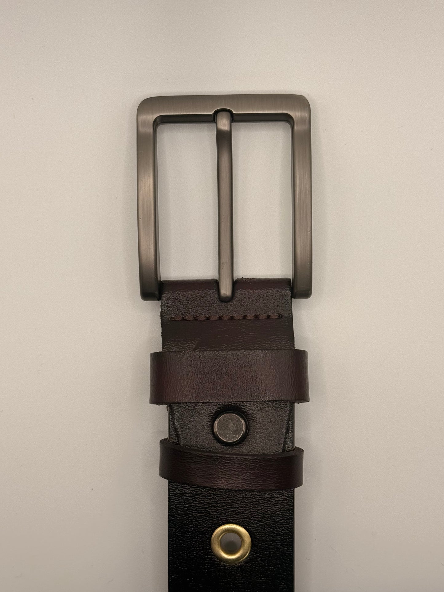 The Universal Belt - One Size Fits All - Brown Leather & Gold Hardware