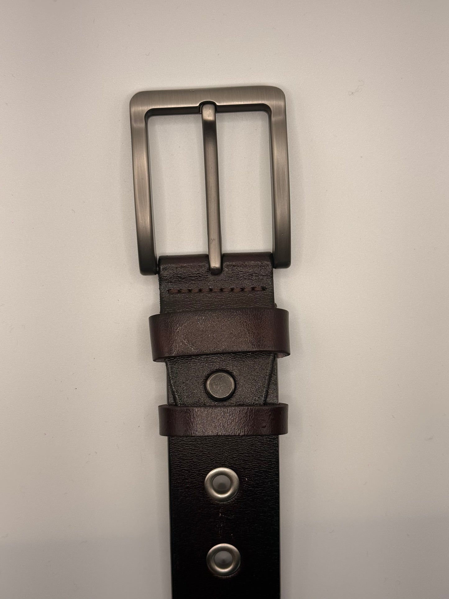 The Universal Belt - One Size Fits All - Brown Leather & Silver Hardware