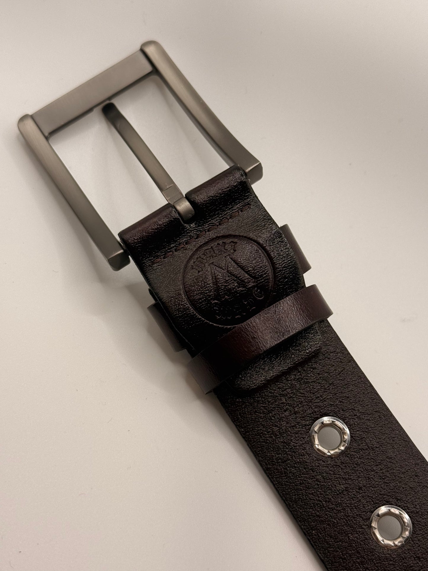 The Universal Belt - One Size Fits All - Brown Leather & Silver Hardware